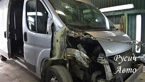 Кузовной ремонт и покраска микроавтобуса Peugeot Boxer