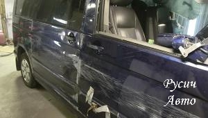 Ремонт и покраска после ДТП минивэна Volkswagen Multivan