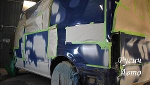 Покраска микроавтобуса Ford Transit