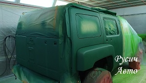 Четырехцветная покраска Раптором Hummer H3